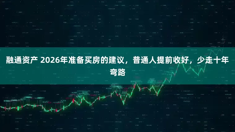 融通资产 2026年准备买房的建议，普通人提前收好，少走十年弯路